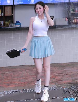 Ảnh VĐV Pickleball Hoàng Hà Vy